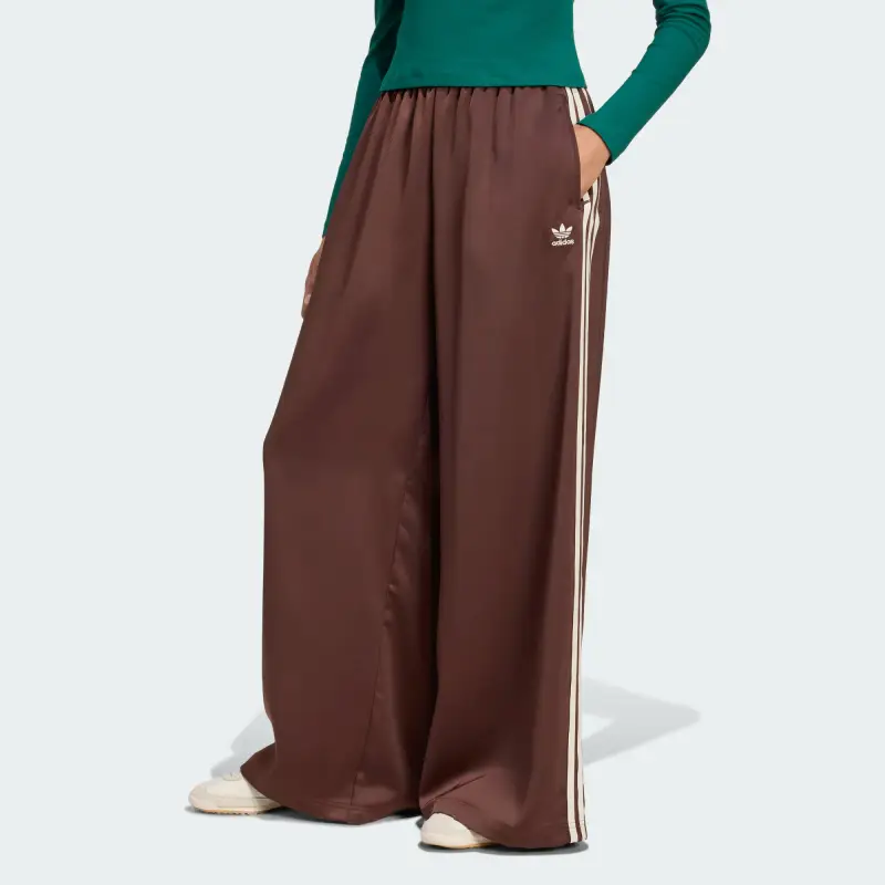 Pantaloni Adicolor marrone scuro / bianco miniatura 2