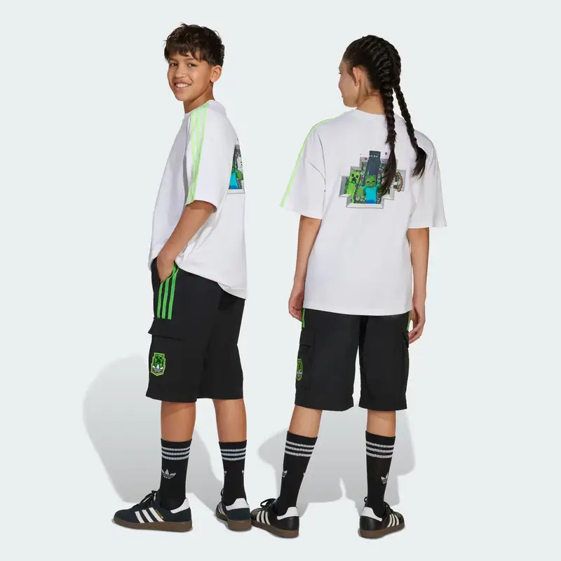 Pantaloni 'Adidas Originals X Minecraft' lime / nero miniatura 3
