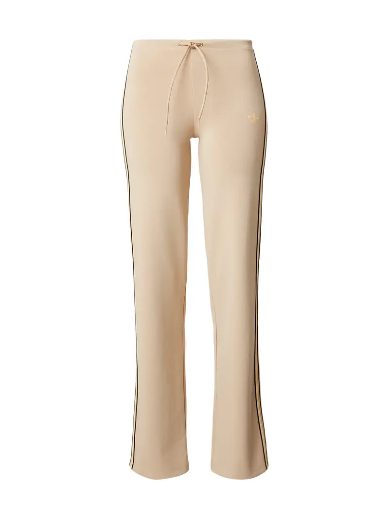 Pantaloni beige / marrone scuro / giallo chiaro