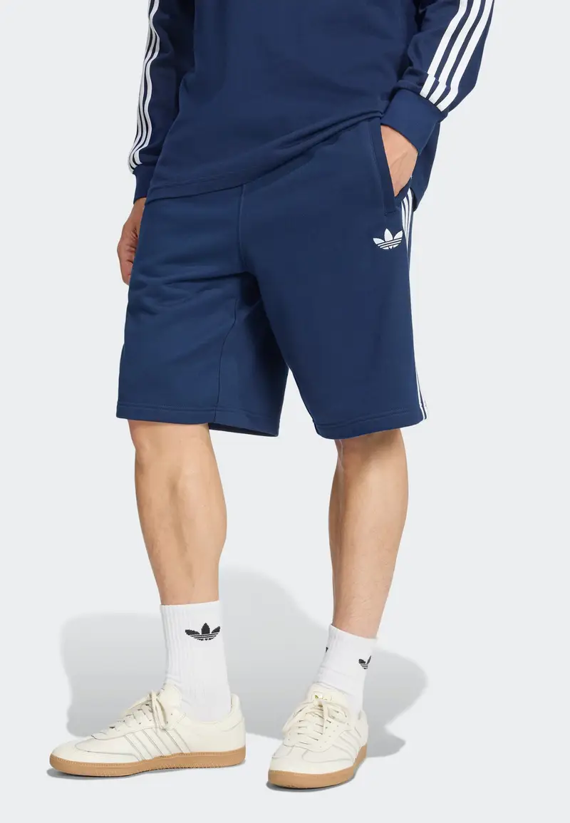 Pantaloni blu scuro / bianco miniatura 2