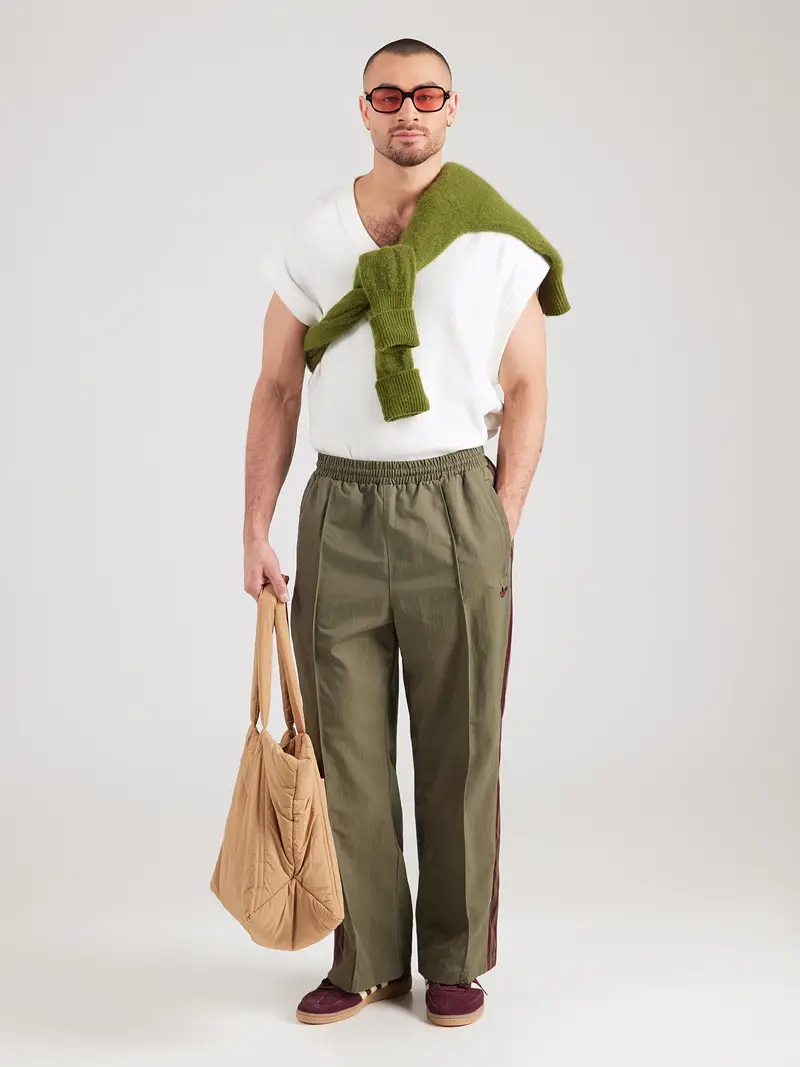 Pantaloni BRITCORE cachi / bordeaux miniatura 3