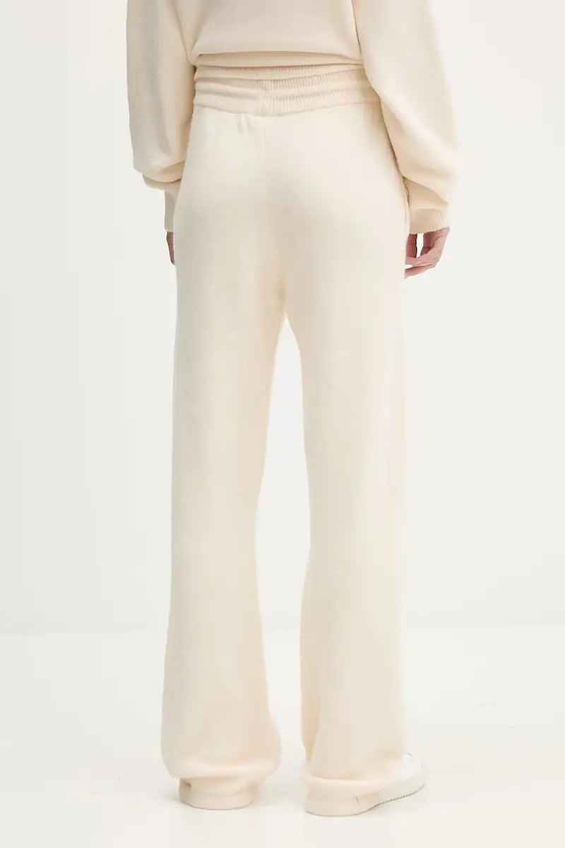 pantaloni con aggiunta di cotone bambini Knitted Pants Beige miniatura 3