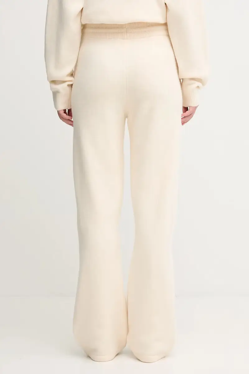 pantaloni con aggiunta di cotone bambini Knitted Pants donna colore beige KF2536 miniatura 3