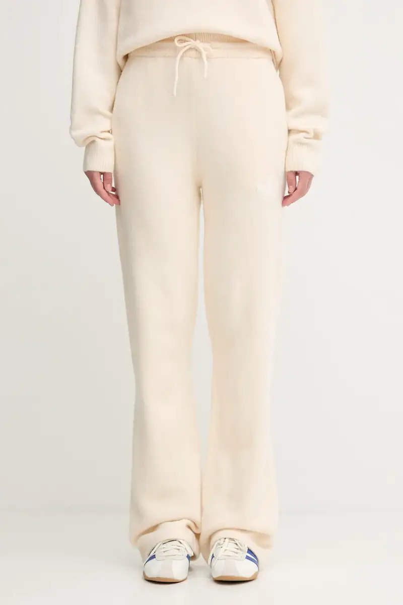 pantaloni con aggiunta di cotone bambini Knitted Pants donna colore beige KF2536