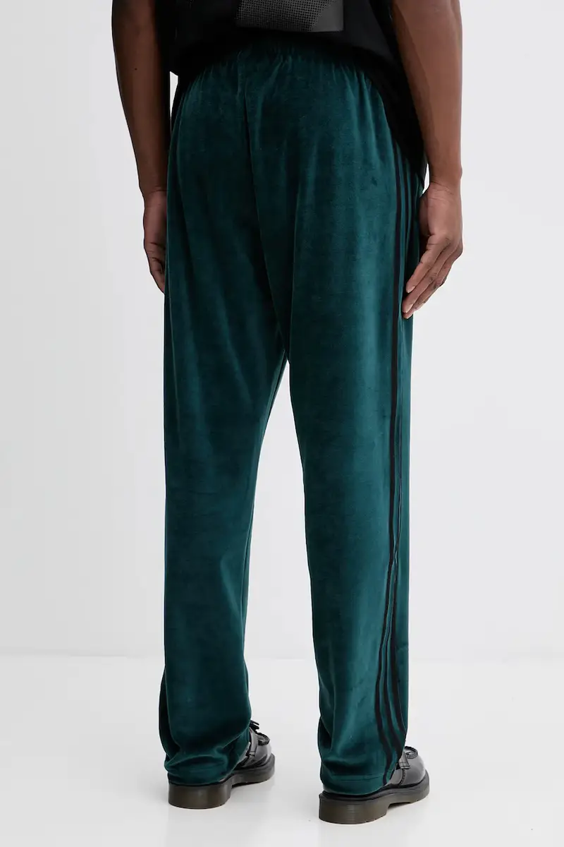 pantaloni da tuta in velluto Sst Tp uomo con applicazione JX1551 Verde miniatura 3