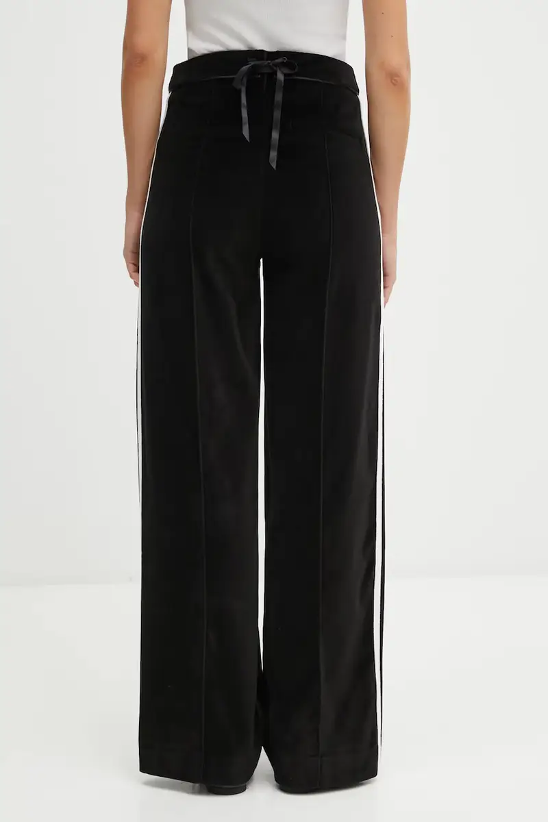 pantaloni da tuta in velluto Velvet donna colore nero KF2304 miniatura 3