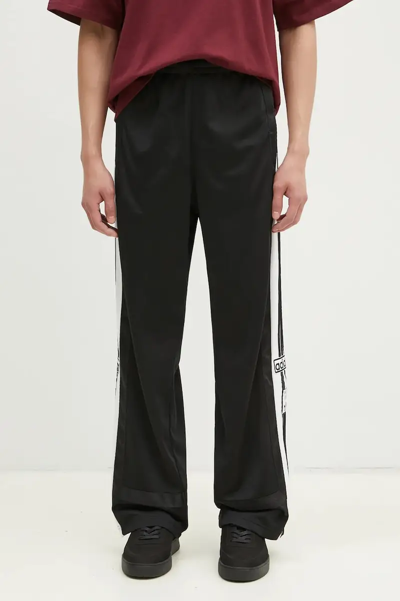 pantaloni della tuta Adibreak colore nero con applicazione JD4267