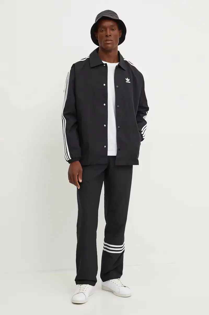 pantaloni della tuta Adicolor colore nero con applicazione IW0977 miniatura 2