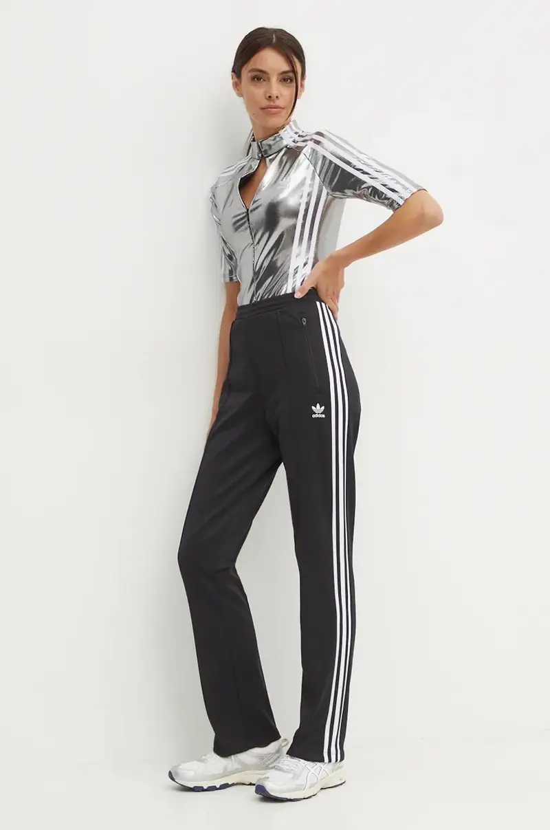 pantaloni della tuta Adicolor colore nero con applicazione IW3171 miniatura 2