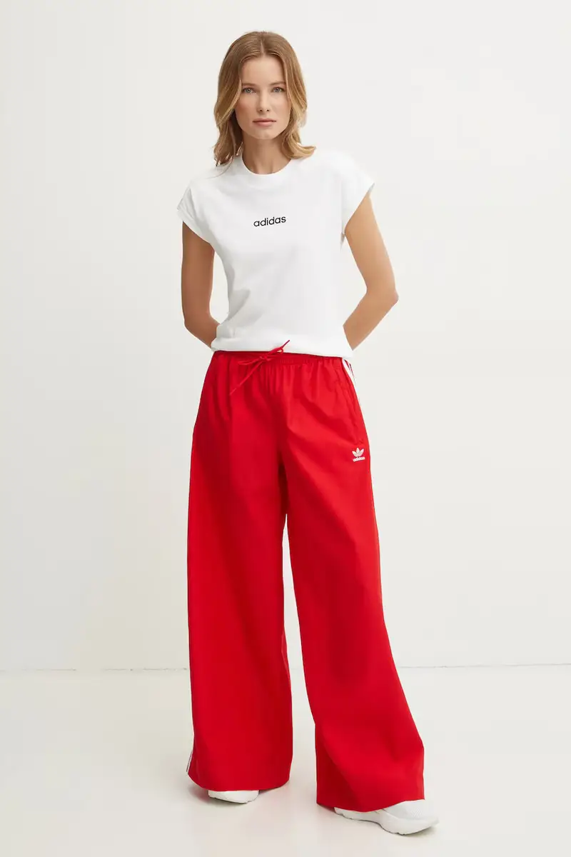 pantaloni della tuta OVERSIZED TP colore rosso con applicazione JD3388 miniatura 2