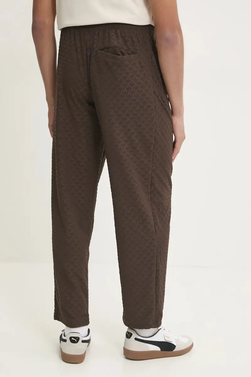 pantaloni della tuta Q12 MONOGRAM TR colore marrone JP4428 miniatura 3