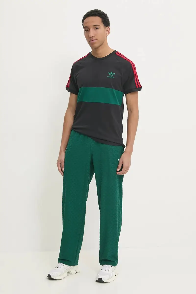 pantaloni della tuta Q12 MONOGRAM TR colore verde JD0699 miniatura 2