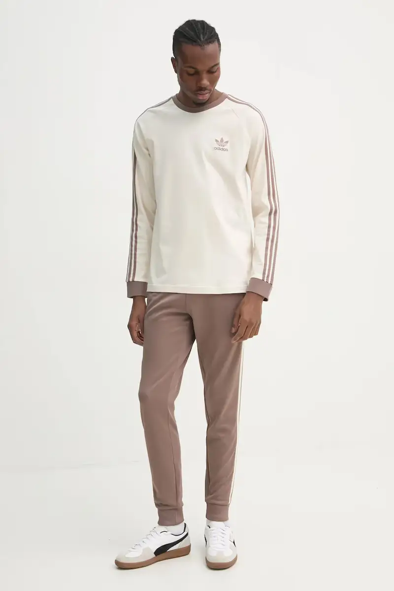 pantaloni della tuta SST TP colore beige con applicazione JP2518 miniatura 2