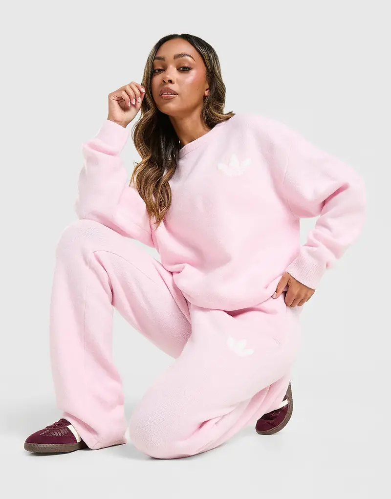 Pantaloni della tuta Trefoil Knit, rosa