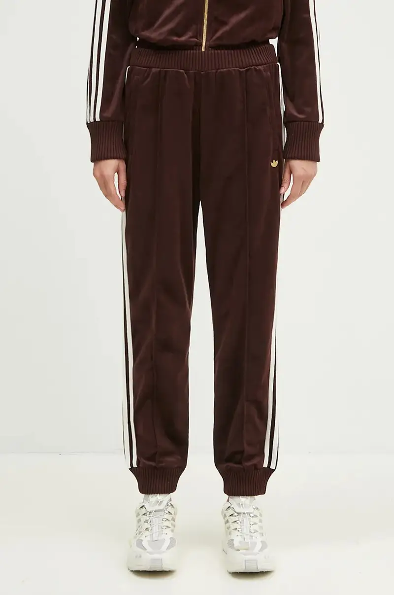 pantaloni della tuta Velvet Track Pant colore marrone IX0962