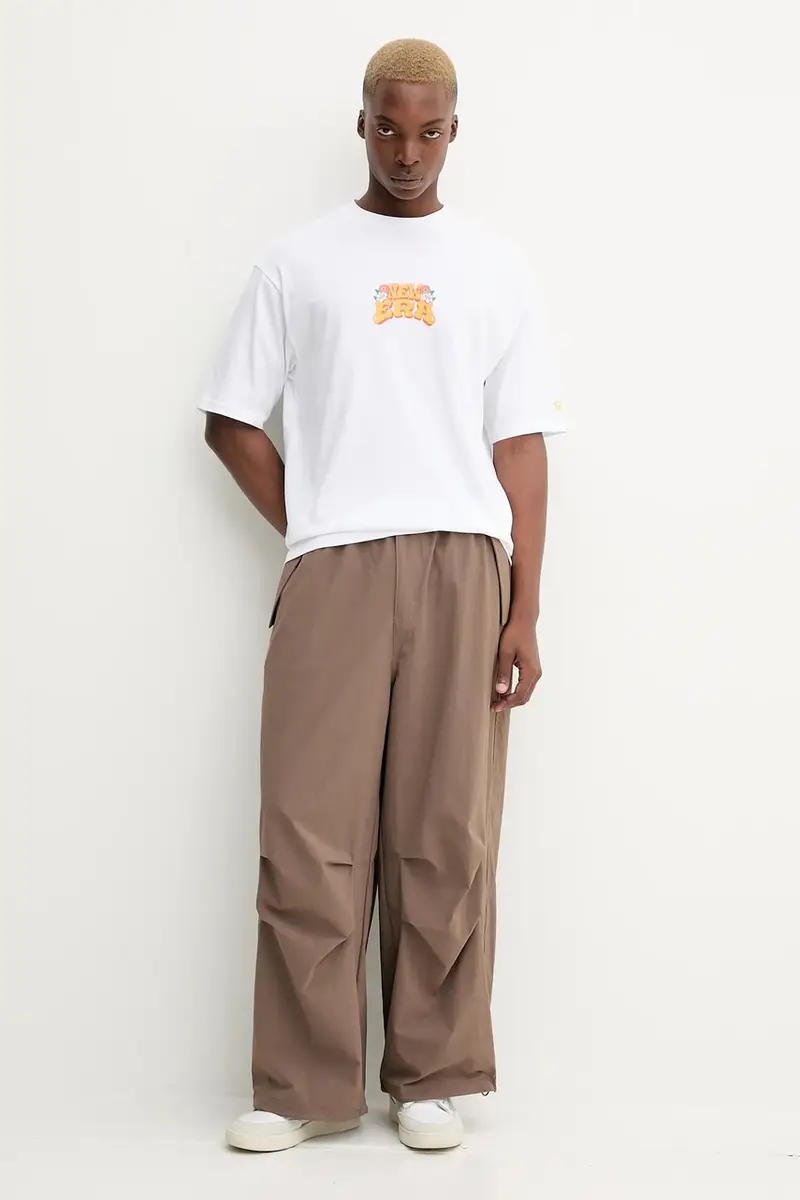 pantaloni Ess Parachute uomo colore marrone JW1087 miniatura 2