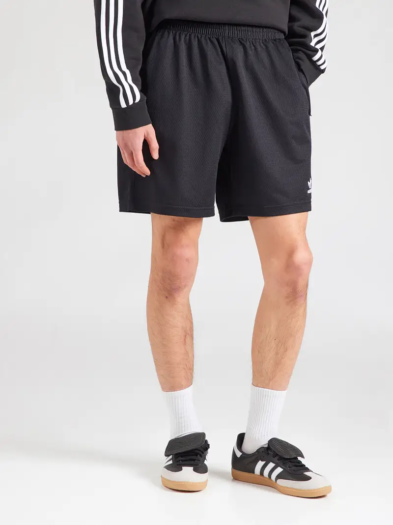 Pantaloni ESSENTIALS nero / bianco miniatura 2