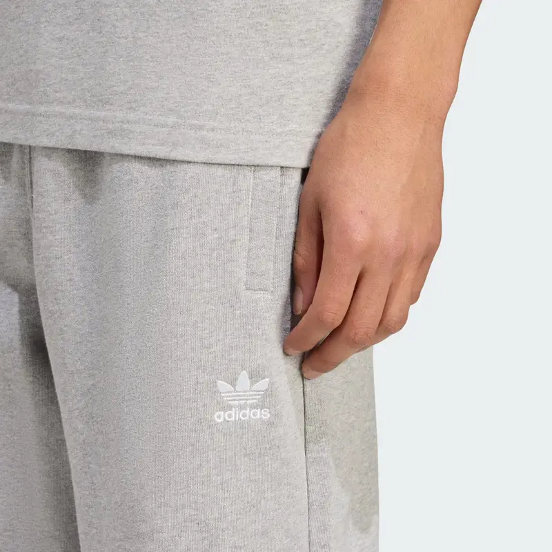 ADIDAS ORIGINALS Pantaloni 'Essentials Trefoil' grigio sfumato / bianco miniatura 3