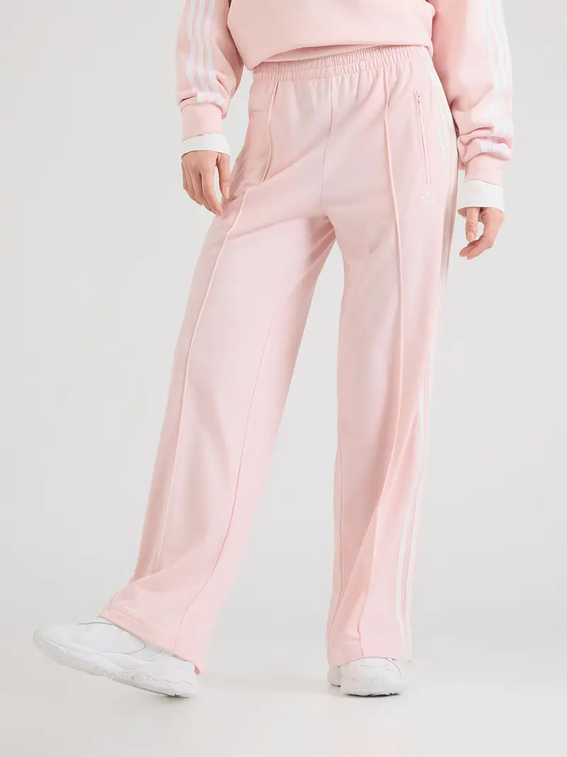 Pantaloni FB rosa / bianco miniatura 2