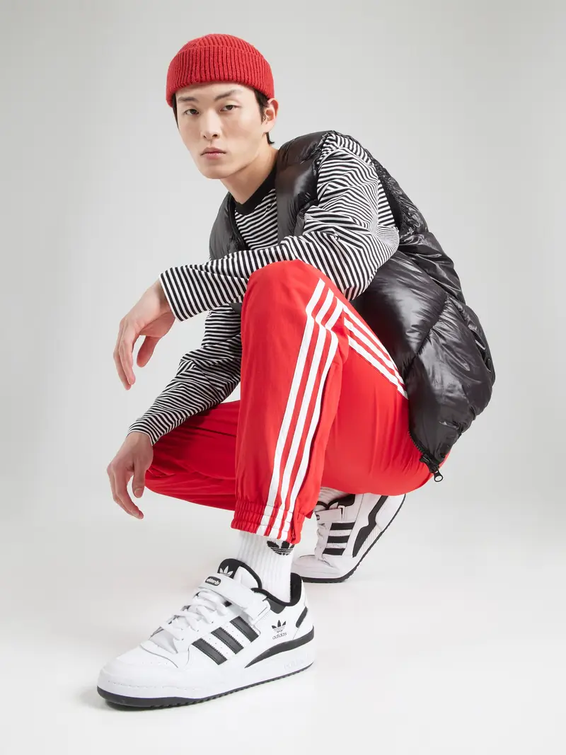 ADIDAS ORIGINALS Pantaloni 'FBIRD' rosso / bianco miniatura 3