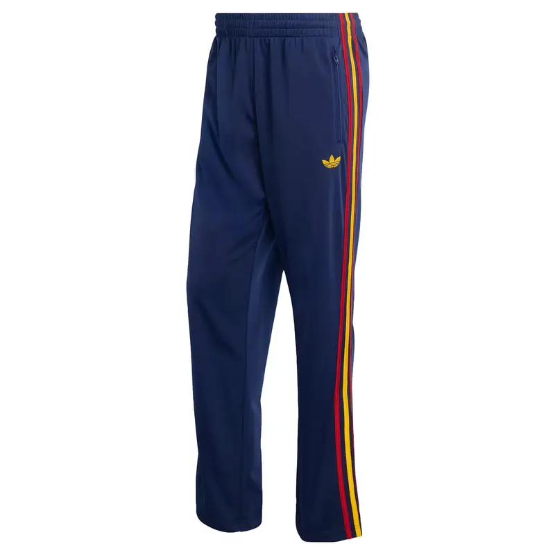 Pantaloni 'Firebird' blu scuro / giallo oro / rosso