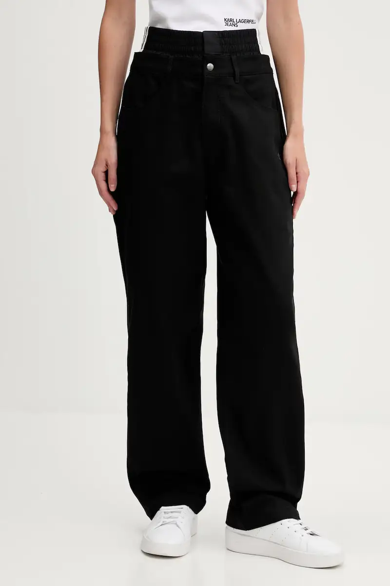 pantaloni Firebird donna colore nero JX7594