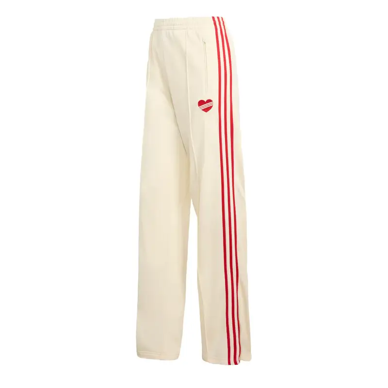 Pantaloni Firebird rosso scuro / bianco lana