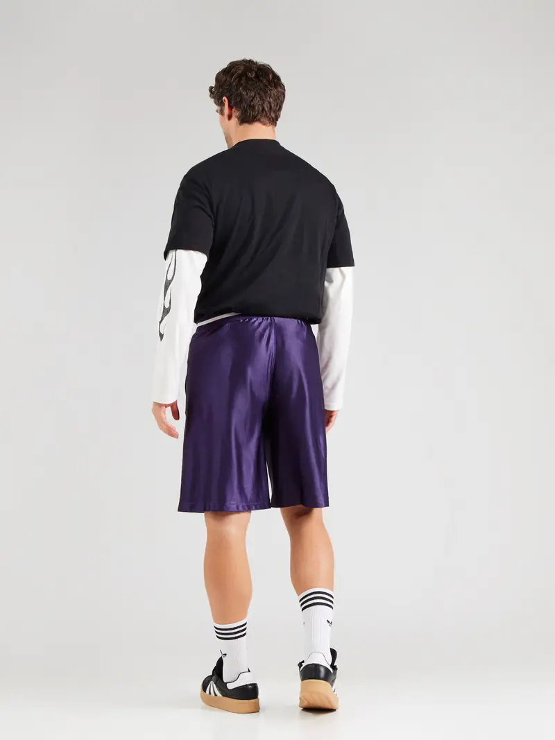 Pantaloni 'GRFX' mora / nero / bianco miniatura 3