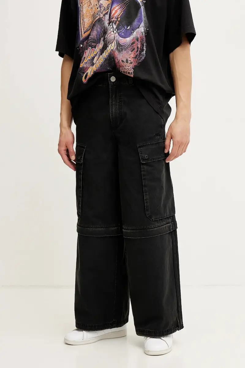 pantaloni in cotone CARGO PANTS uomo colore nero JY6293