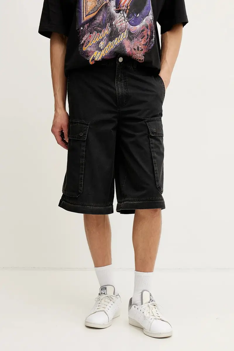 pantaloni in cotone CARGO PANTS uomo colore nero JY6293 miniatura 4