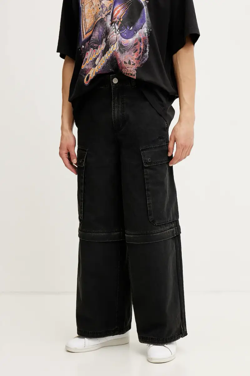 pantaloni in cotone CARGO PANTS uomo colore nero JY6293