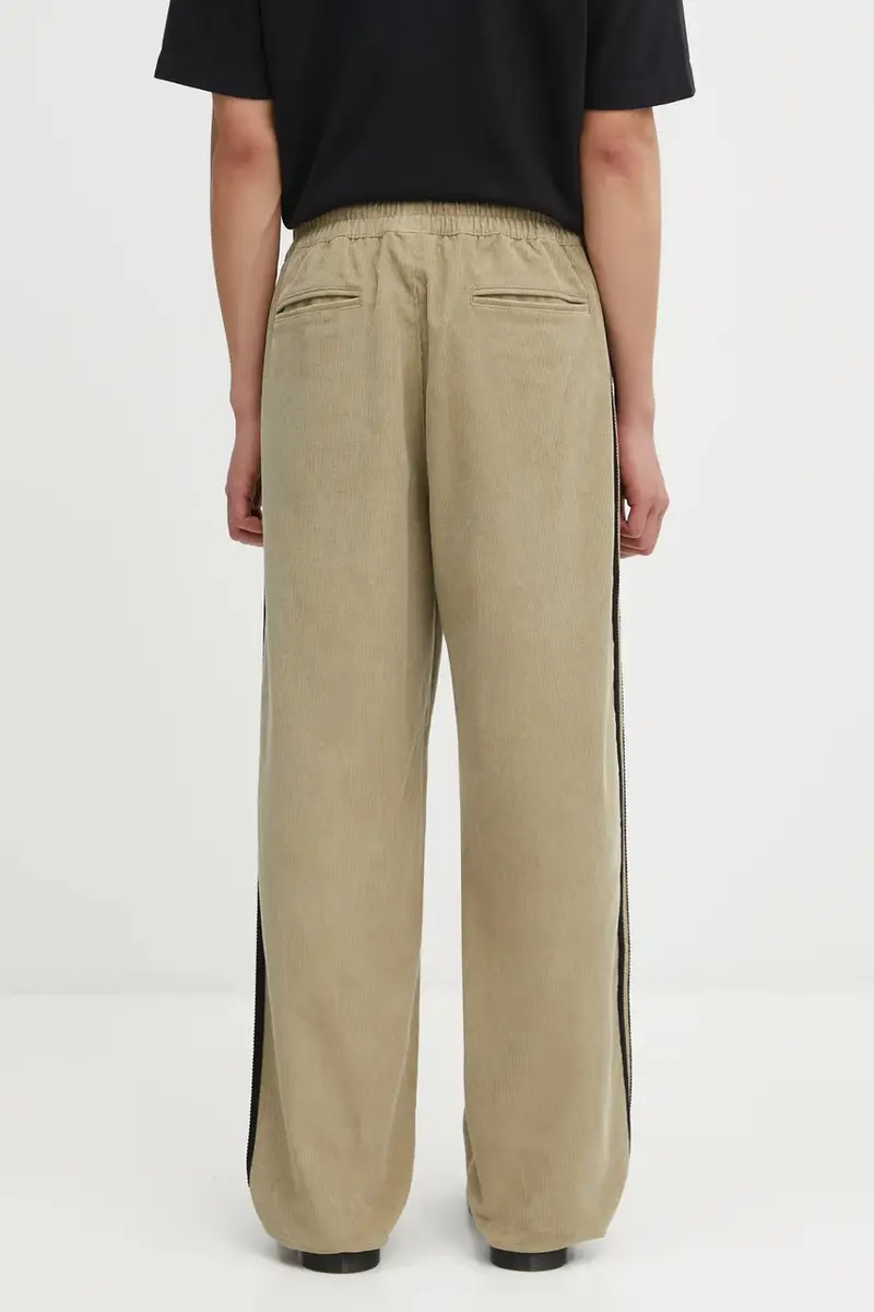 pantaloni in cotone Cord Pant uomo colore grigio KA0623 miniatura 3