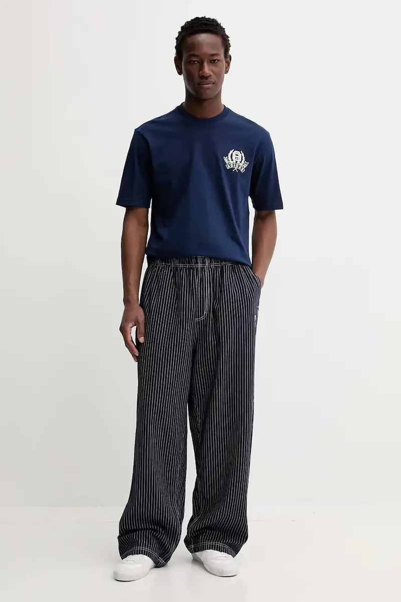 pantaloni in cotone Graphic Lo Ch uomo colore blu navy JW0178 miniatura 2