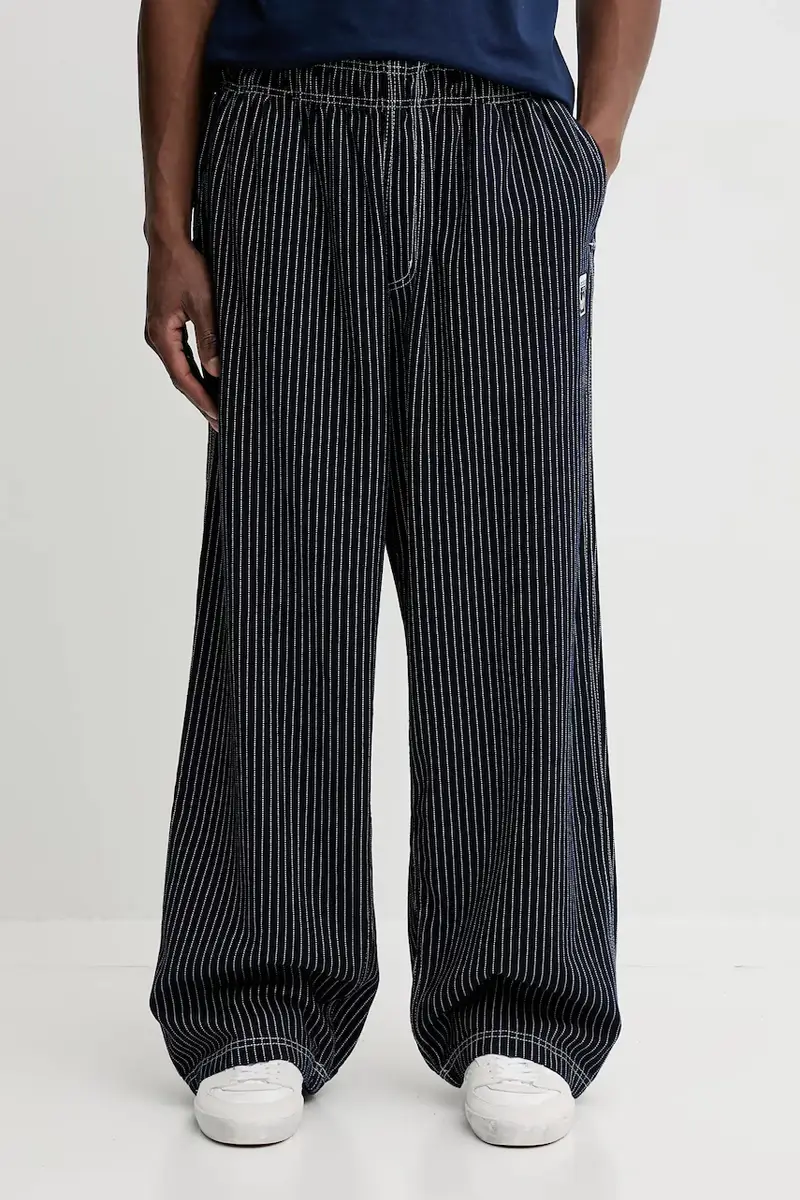 pantaloni in cotone Graphic Lo Ch uomo colore blu navy JW0178