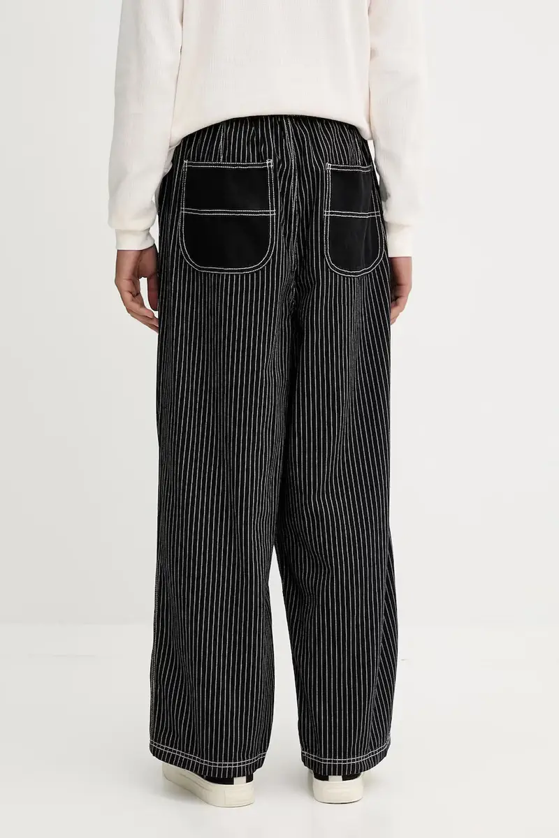 pantaloni in cotone uomo colore nero JW0180 miniatura 3