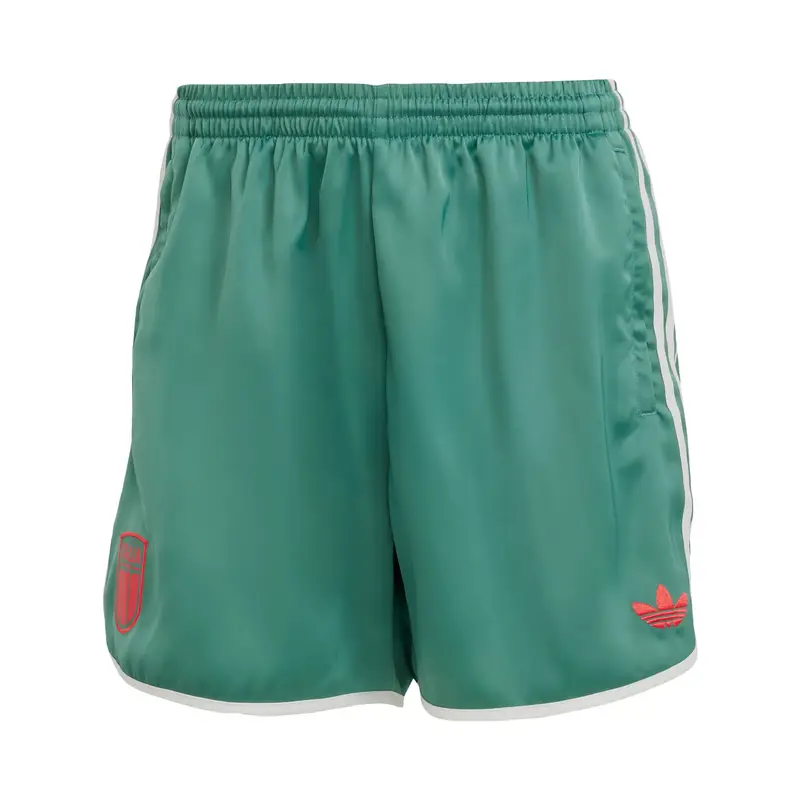 Pantaloni Italien verde / corallo / bianco