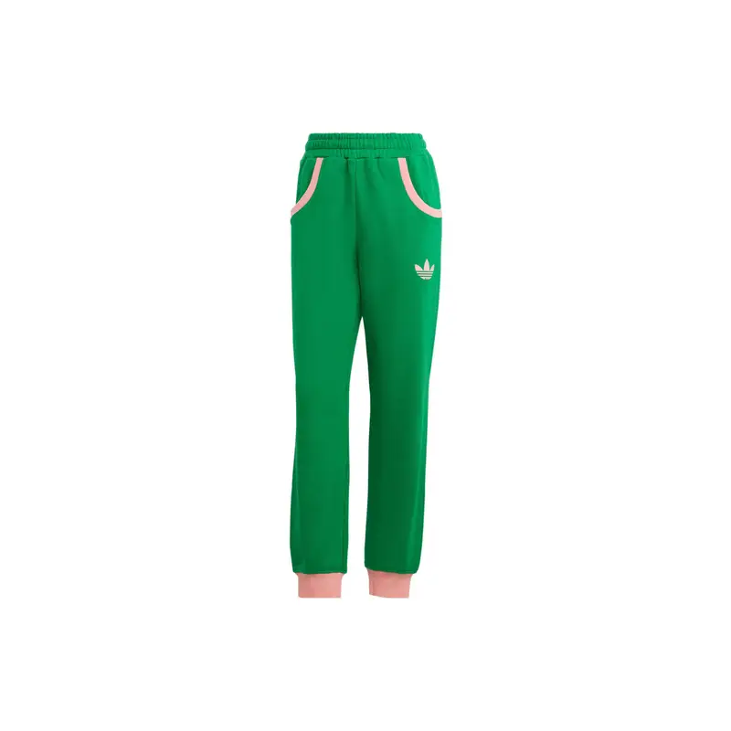 Originals Pantaloni Jogging con Stampa Trifoglio Vita Elasticizzata Donna Verde IB2054 S