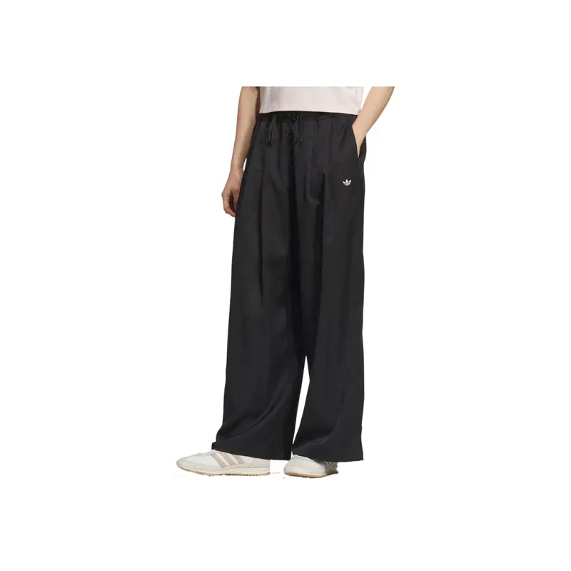 Originals Pantaloni Lunghi Sportivi alla Moda Comodi Morbidi Delicati sulla Pelle Donna Neri KB6406 XS miniatura 2