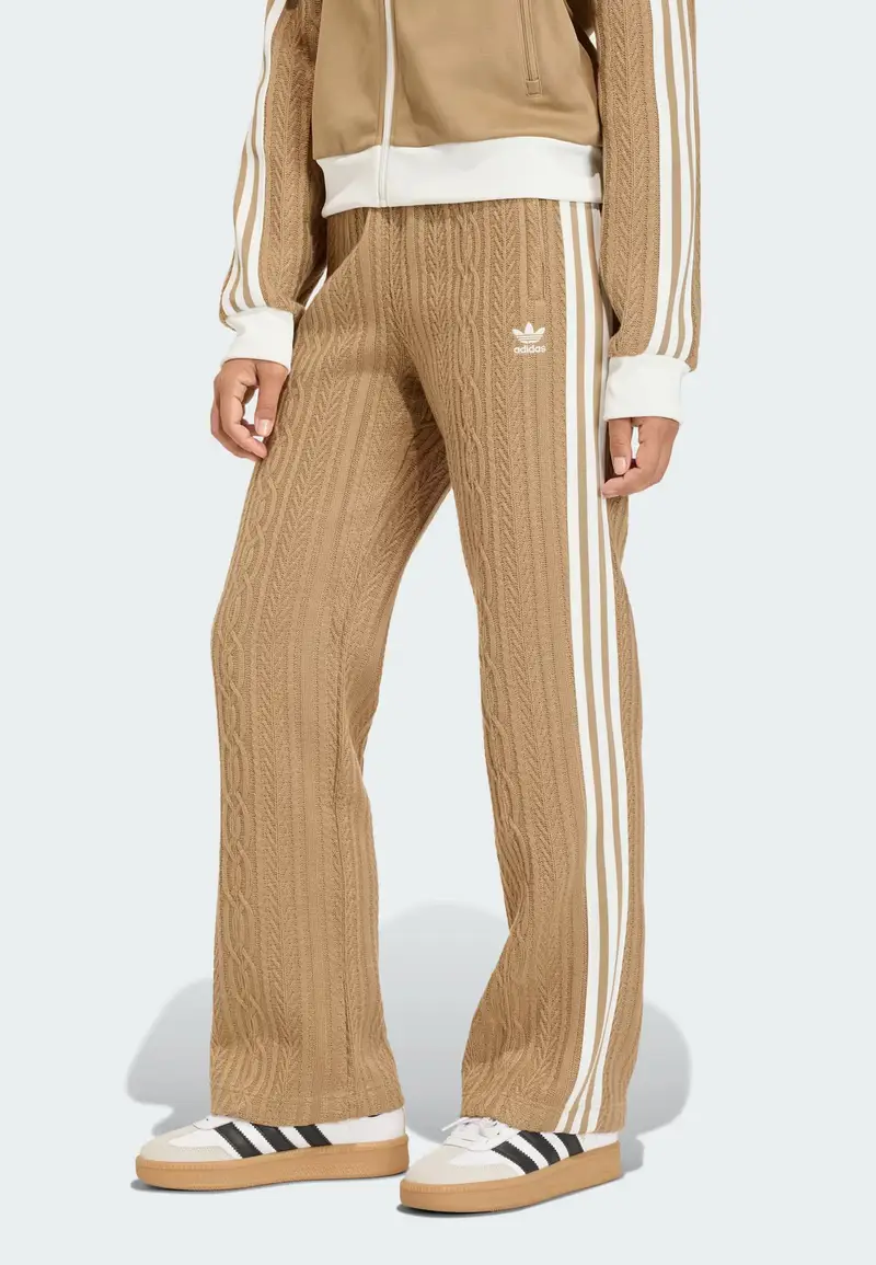 Pantaloni marrone chiaro / bianco naturale miniatura 2