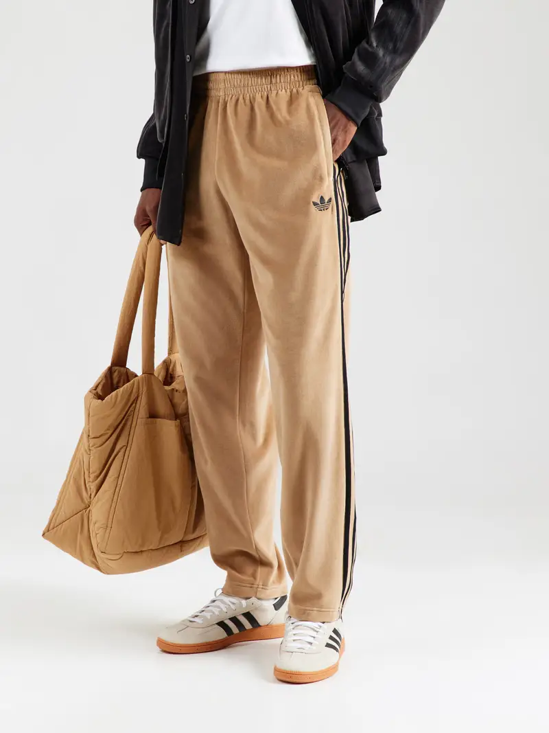 Pantaloni marrone chiaro / nero miniatura 2