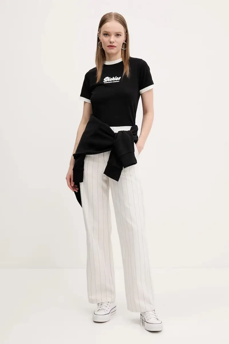 pantaloni PINSTRIPE PANTS donna colore beige JJ3483 miniatura 2