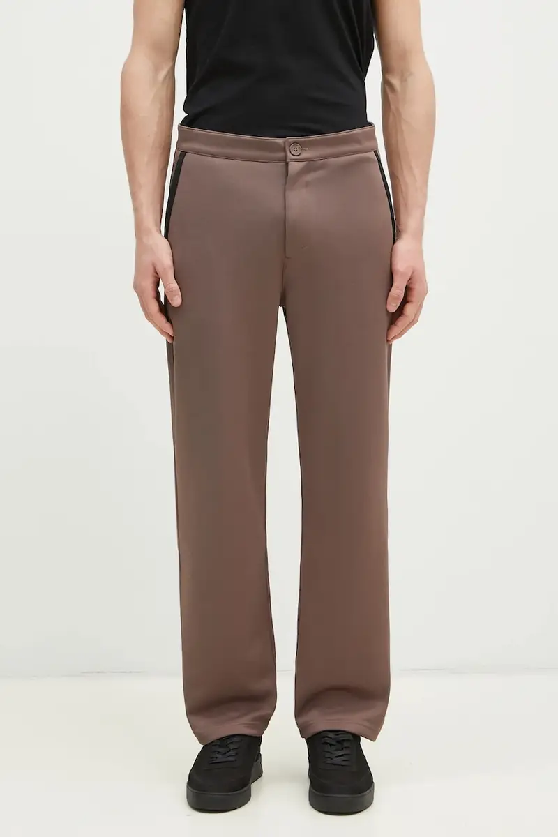 pantaloni Premium Track Pant uomo colore marrone JN4455