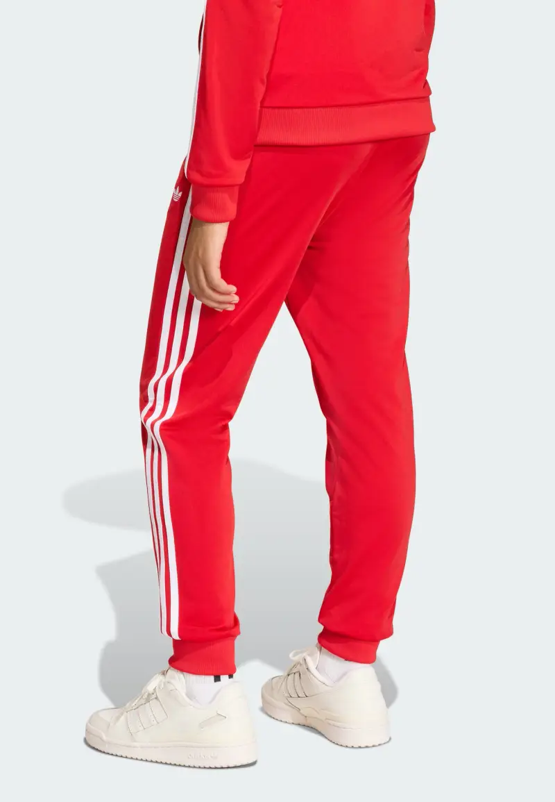 Pantaloni rosso acceso / bianco miniatura 3