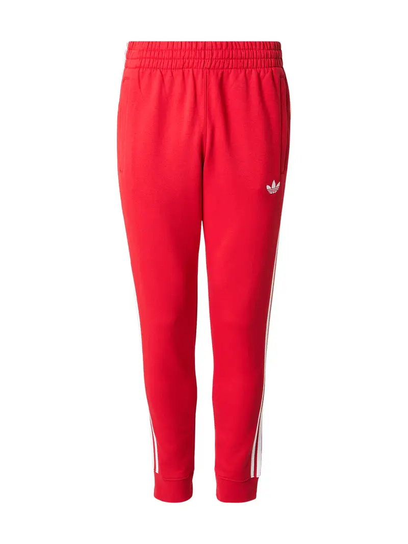 Pantaloni rosso / bianco