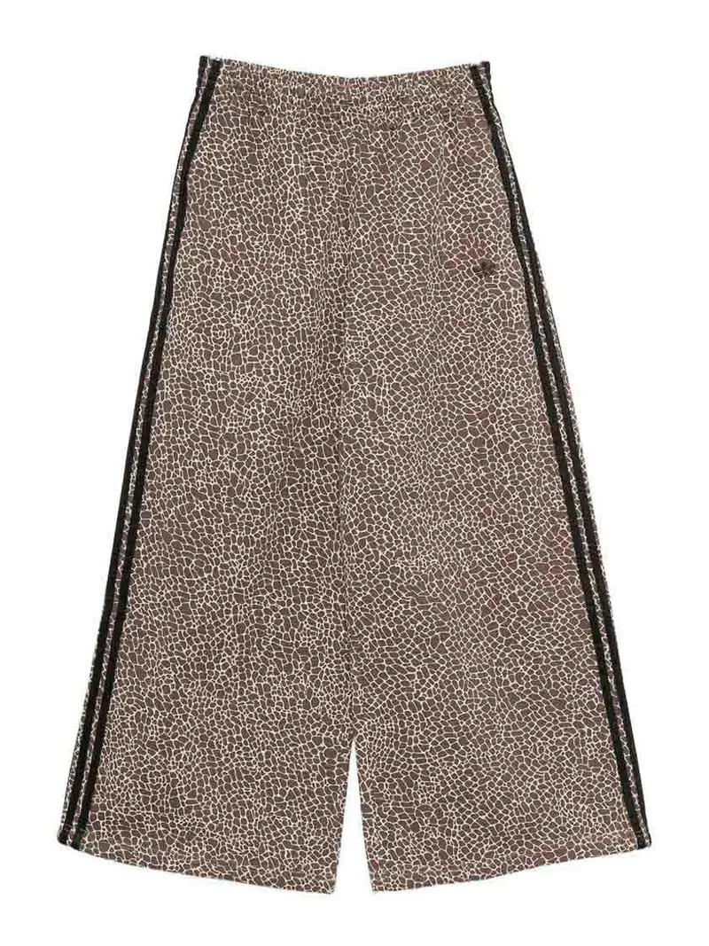 Pantaloni Sportivi A Righe Marrone