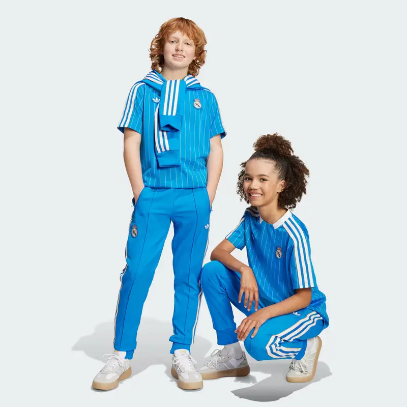 Pantaloni sportivi 'Real Madrid Terrace Icons' azzurro / giallo / bianco miniatura 2