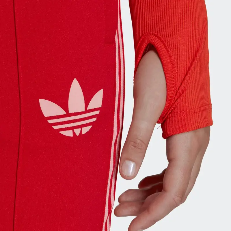 Originals Pantaloni Sportivi Svasati con Stampa Logo a Strisce Slim Fit Donna Fondi IB2020 XS miniatura 5