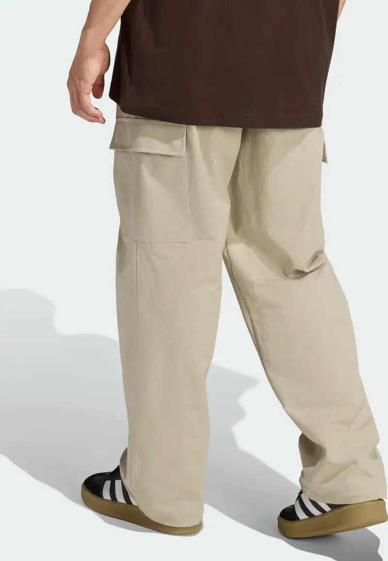 Pantaloni Trefoil Essentials beige miniatura 3