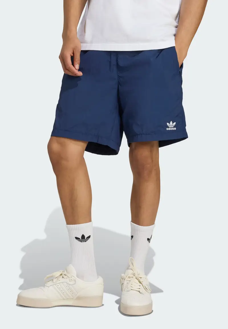 Pantaloni Trefoil Essentials navy / bianco