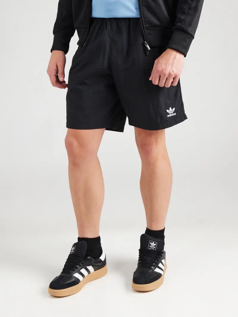 ADIDAS ORIGINALS Pantaloni 'Trefoil Essentials' nero miniatura 2